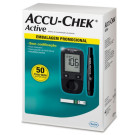 Kit Accu Chek Active com 50 tiras-teste