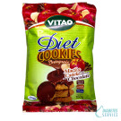 Cookies Maçã e Canela coberto com Chocolate 150g - Vitao