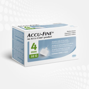 Agulhas Accu-Fine  Roche 4 mm com 100 unidades
