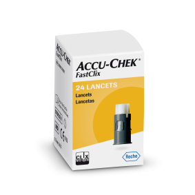Lancetas Accu-chek FastClix com 24 unidades