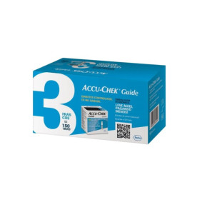 Accu Chek Guide Pack com 150 tiras