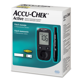 Kit Accu Chek Active com 10 tiras-teste